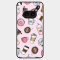 Cute Coffee Snacks Glass Case Cover For Nothing Phone 2A Plus