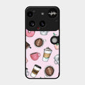 Cute Coffee Snacks Glass Case Cover For Nothing Phone 3 5G
