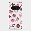 Cute Coffee Snacks Glass Case Cover For Nothing Phone 3A 5G