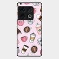 Cute Coffee Snacks Glass Case Cover For Oneplus 10 Pro 5G