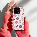 Cute Coffee Snacks Glass Case Cover For OnePlus 15 5G