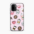 Cute Coffee Snacks Glass Case Cover For OnePlus 15R 5G