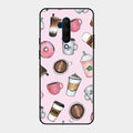 Cute Coffee Snacks Glass Case Cover For Oneplus 7T Pro