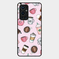 Cute Coffee Snacks Glass Case Cover For Oneplus 9 Pro 5G