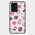 Cute Coffee Snacks Glass Case Cover For Oneplus Nord 2T 5G