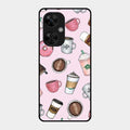 Cute Coffee Snacks Glass Case Cover For Oneplus Nord Ce 3 Lite 5G