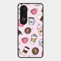 Cute Coffee Snacks Glass Case Cover For Oneplus Nord Ce 4 5G