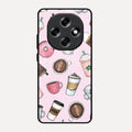 Cute Coffee Snacks Glass Case Cover For Oppo F31 Pro 5G