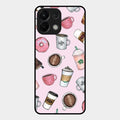 Cute Coffee Snacks Glass Case Cover For Oppo K13 5G