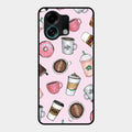 Cute Coffee Snacks Glass Case Cover For Oppo K13 Turbo 5G