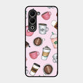Cute Coffee Snacks Glass Case Cover For Oppo K13X 5G