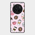 Cute Coffee Snacks Glass Case Cover For Realme 12 Pro 5G