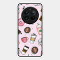 Cute Coffee Snacks Glass Case Cover For Realme 12 Pro Plus 5G
