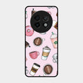 Cute Coffee Snacks Glass Case Cover For Realme 13 Plus 5G