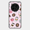 Cute Coffee Snacks Glass Case Cover For Realme 13 Pro Plus 5G