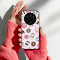 Cute Coffee Snacks Glass Case Cover For Realme/Narzo - ShopOnCliQ