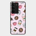 Cute Coffee Snacks Glass Case Cover For Realme C75 5G