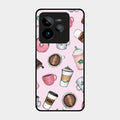 Cute Coffee Snacks Glass Case Cover For Realme Gt 7 Pro