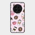 Cute Coffee Snacks Glass Case Cover For Realme P1 5G