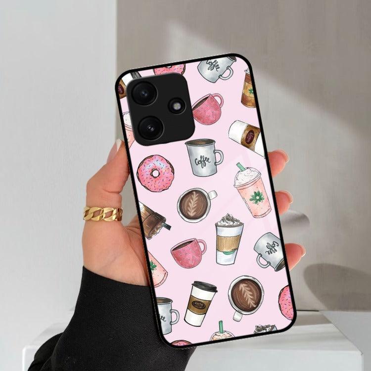 Cute Coffee Snacks Glass Case Cover For Redmi/Xiaomi - ShopOnCliQ