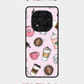Cute Coffee Snacks Glass Case Cover For Redmi Note 14 Pro 5G