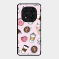 Cute Coffee Snacks Glass Case Cover For Redmi Note 15 Pro 5G