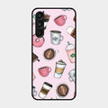Cute Coffee Snacks Glass Case Cover For Samsung Galaxy A16 5G