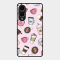 Cute Coffee Snacks Glass Case Cover For Samsung Galaxy S25 Edge 5G
