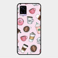 Cute Coffee Snacks Glass Case Cover For Vivo V20