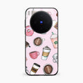 Cute Coffee Snacks Glass Case Cover For Vivo X300 5G
