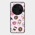 Cute Coffee Snacks Glass Case Cover For Xiaomi 14 Ultra