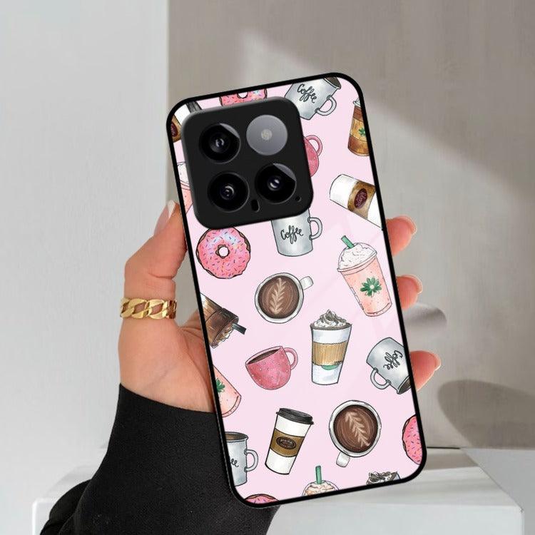 Cute Coffee Snacks Glass Case Cover For Redmi/Xiaomi - ShopOnCliQ
