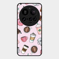 Cute Coffee Snacks Glass Case Cover For Xiaomi 15 Ultra 5G