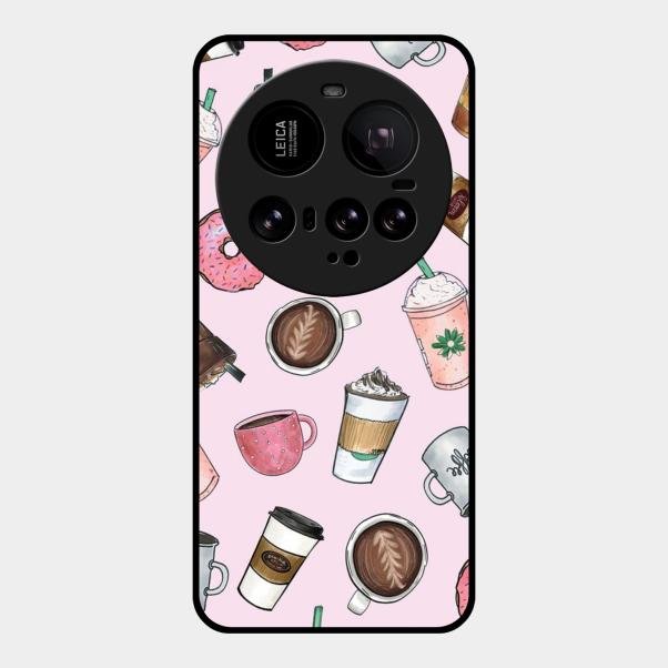 Cute Coffee Snacks Glass Case Cover For Xiaomi 15 Ultra 5G