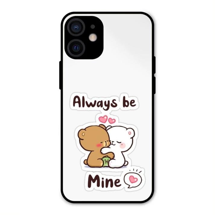 Cute Cuddle Bears Glass Case Cover For iPhone 12 mini