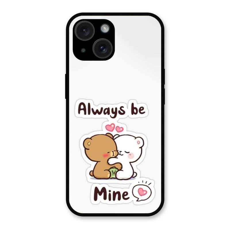 Cute Cuddle Bears Glass Case Cover For iPhone 15 Plus