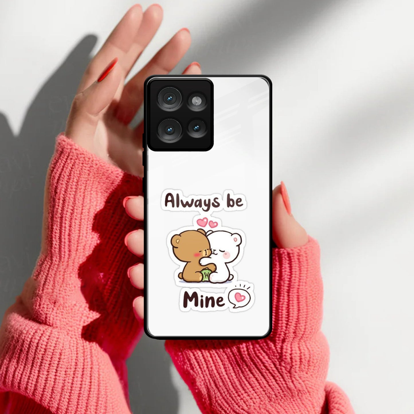 Cute Cuddle Bears Glass Case Cover For Motorola