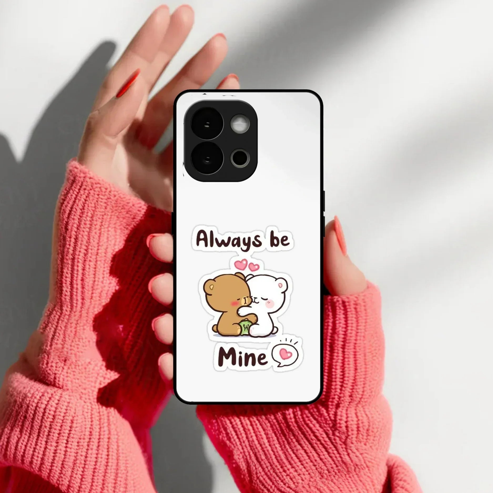 Cute Cuddle Bears Glass Case Cover For Oneplus - ShopOnCliQ