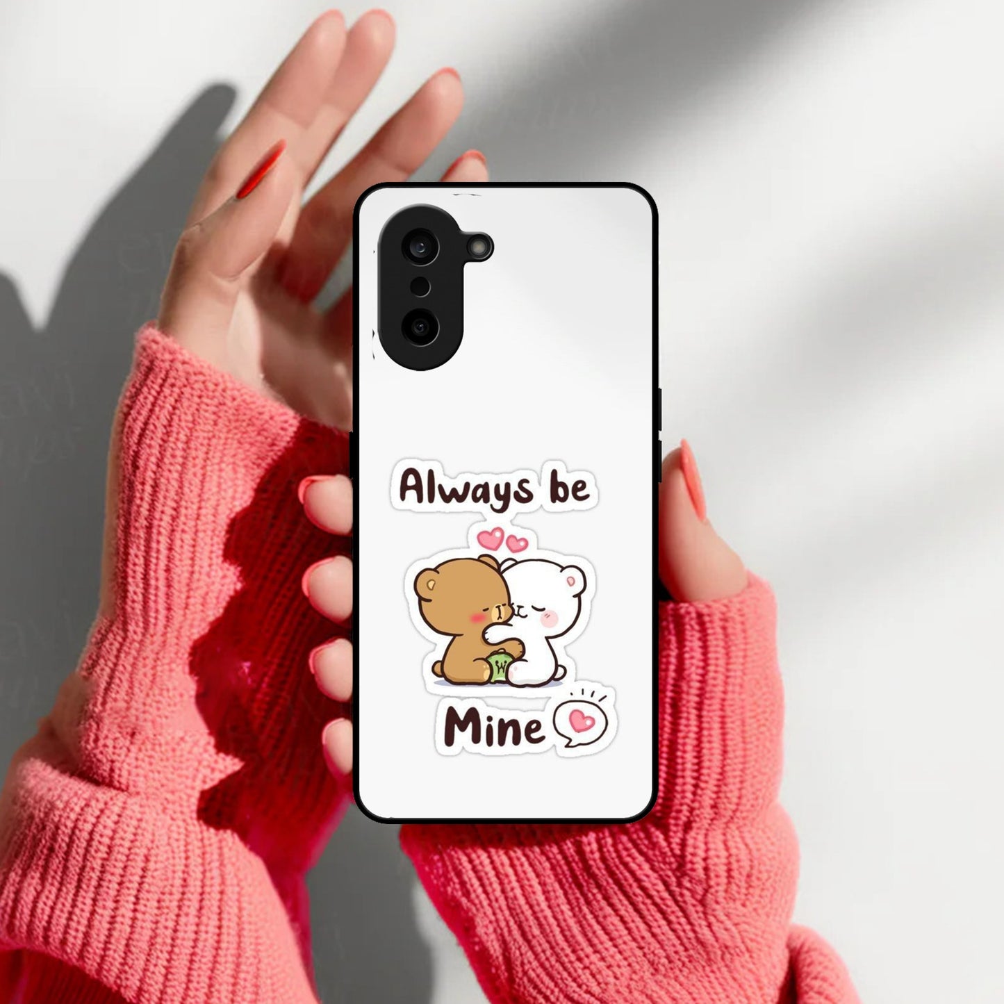 Cute Cuddle Bears Glass Case Cover For Oneplus