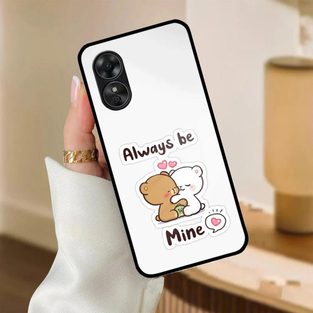 Cute Cuddle Bears Glass Case Cover For Oppo - ShopOnCliQ