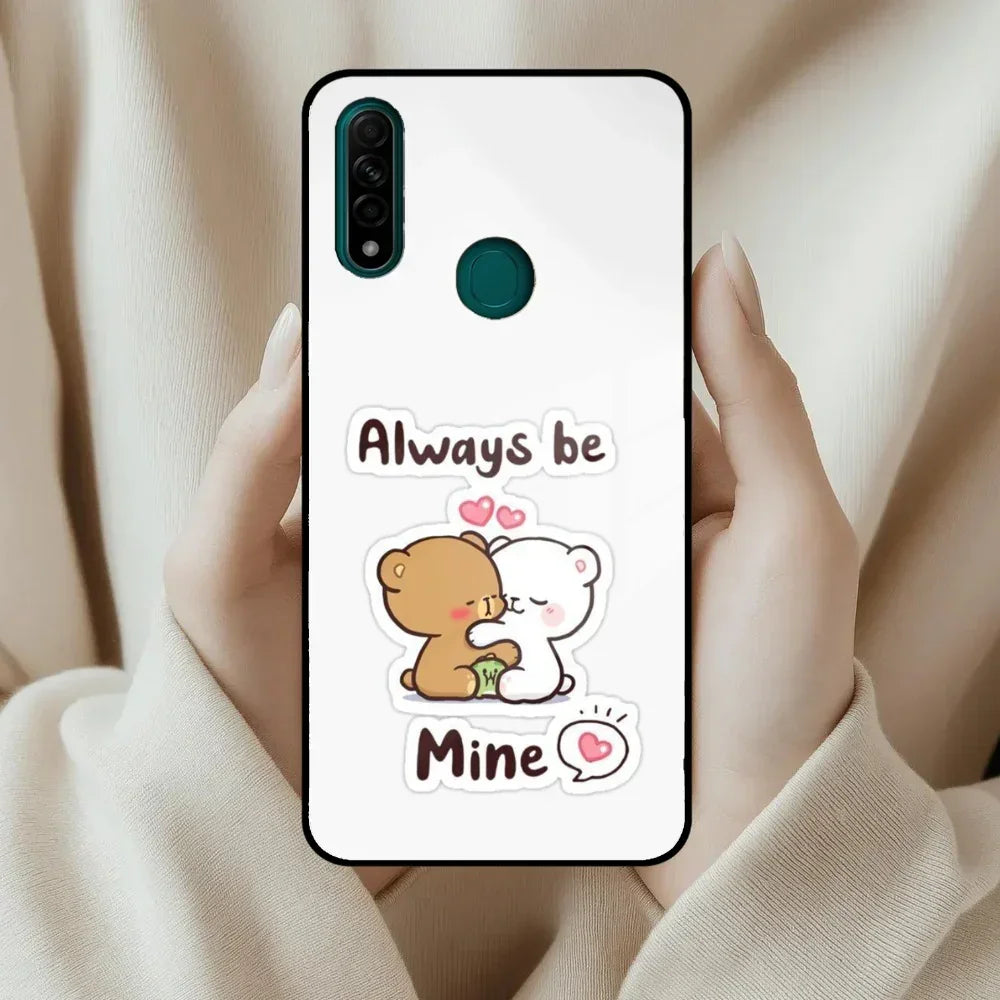 Cute Cuddle Bears Glass Case Cover For Oppo - ShopOnCliQ