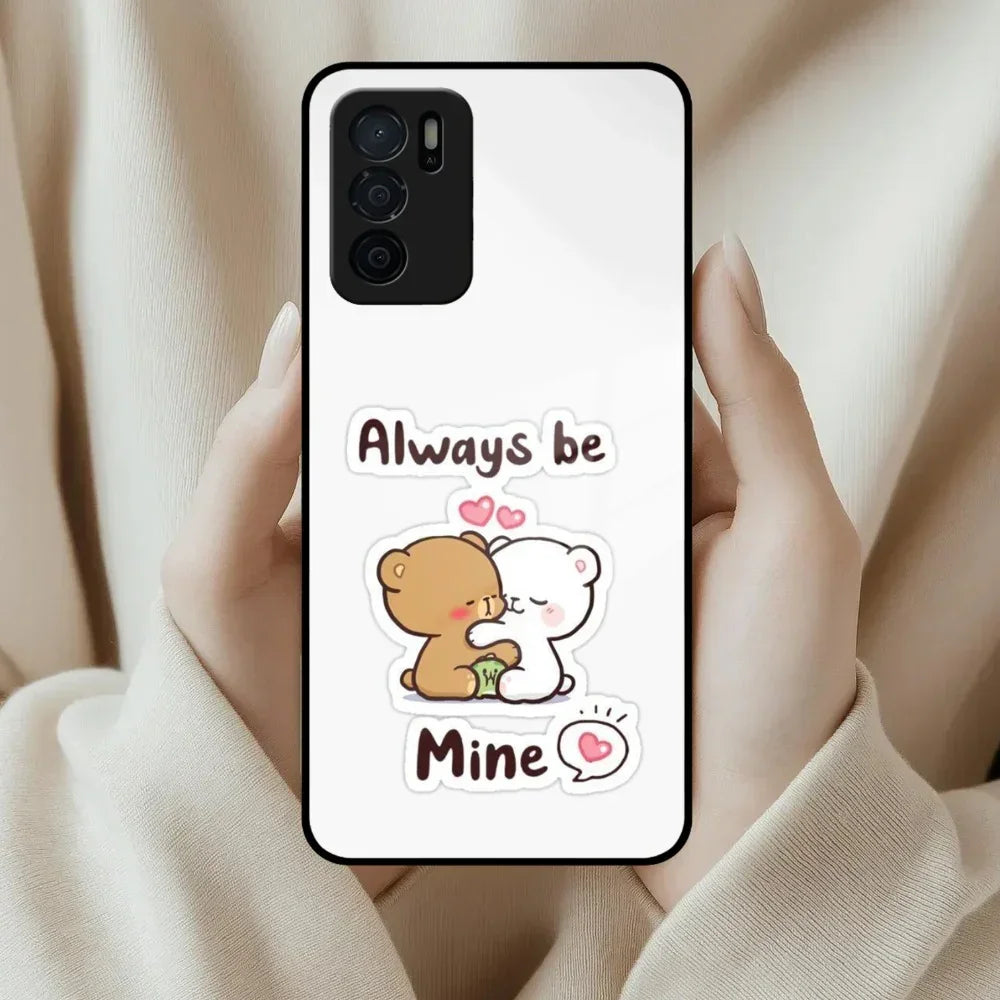 Cute Cuddle Bears Glass Case Cover For Oppo - ShopOnCliQ