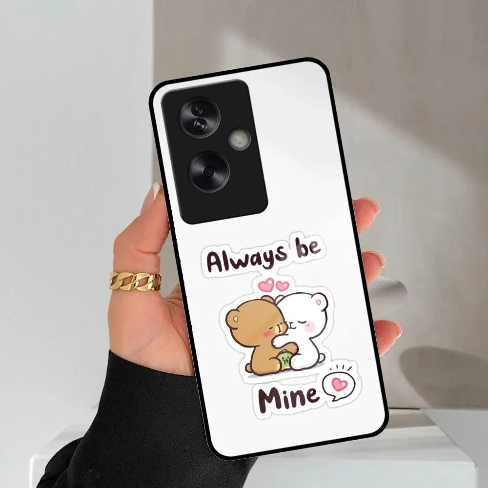 Cute Cuddle Bears Glass Case Cover For Oppo - ShopOnCliQ