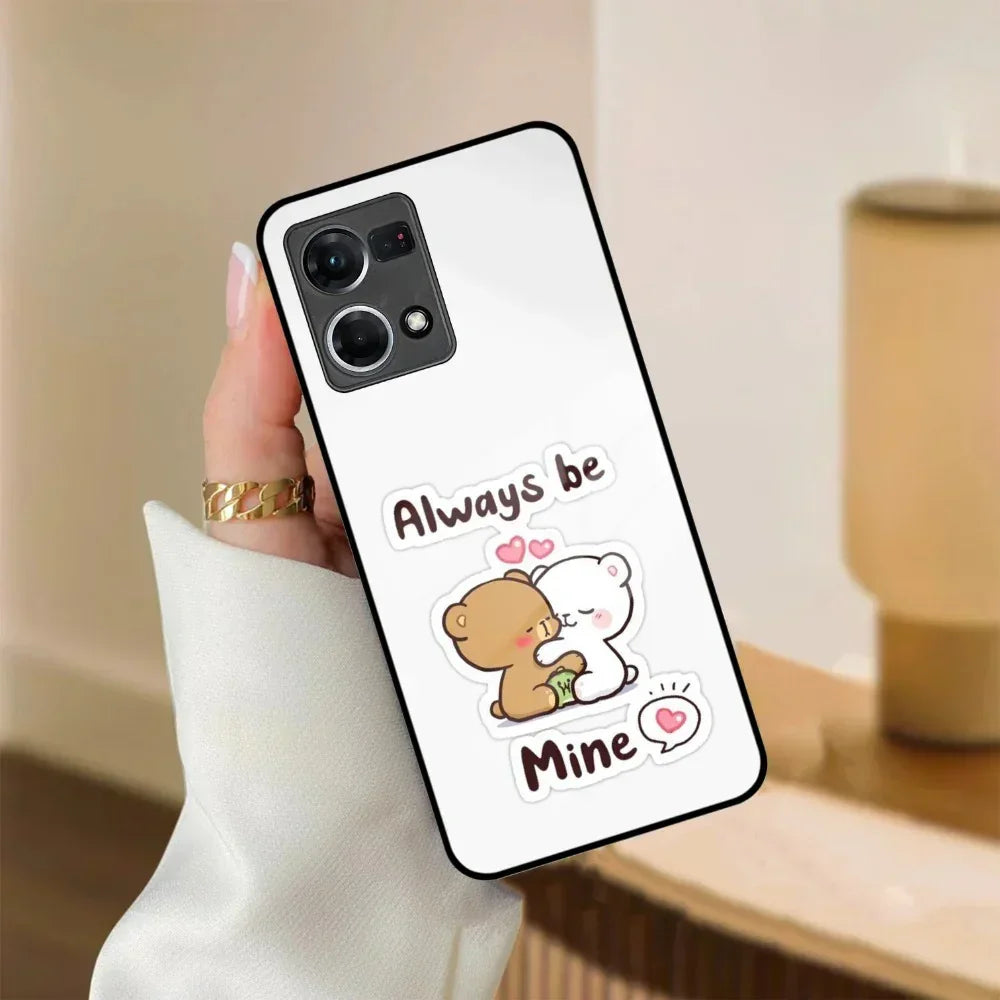 Cute Cuddle Bears Glass Case Cover For Oppo - ShopOnCliQ