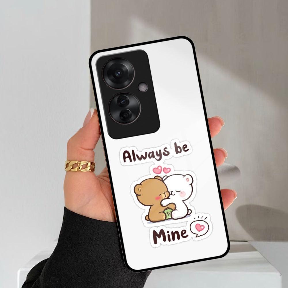 Cute Cuddle Bears Glass Case Cover For Oppo