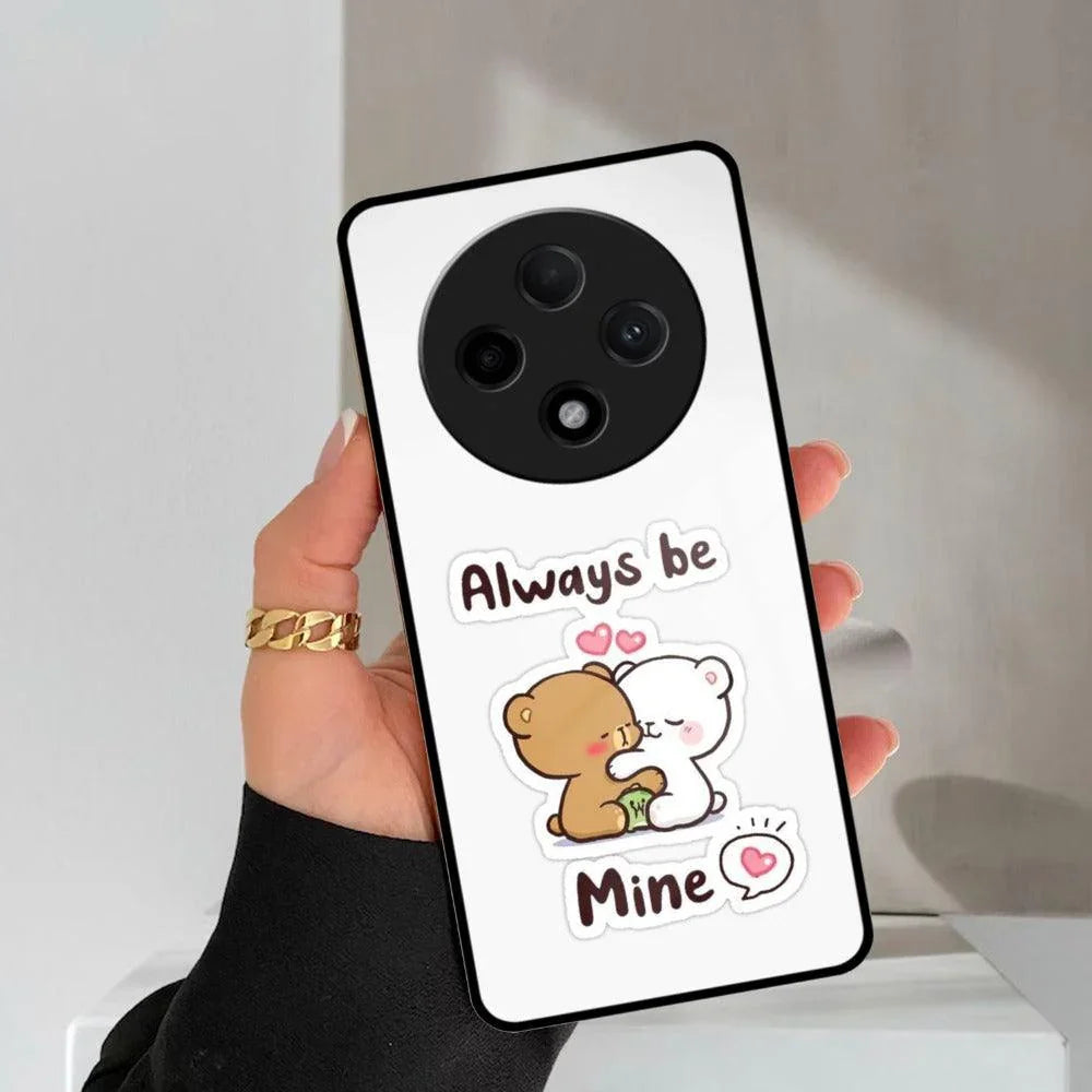Cute Cuddle Bears Glass Case Cover For Oppo - ShopOnCliQ