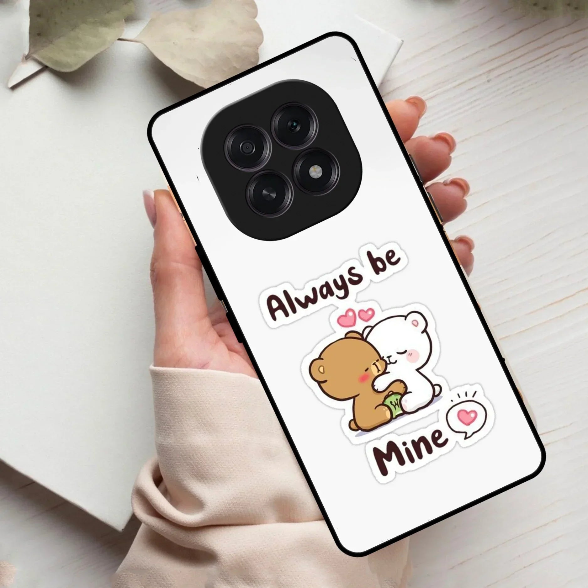 Cute Cuddle Bears Glass Case Cover For Oppo - ShopOnCliQ