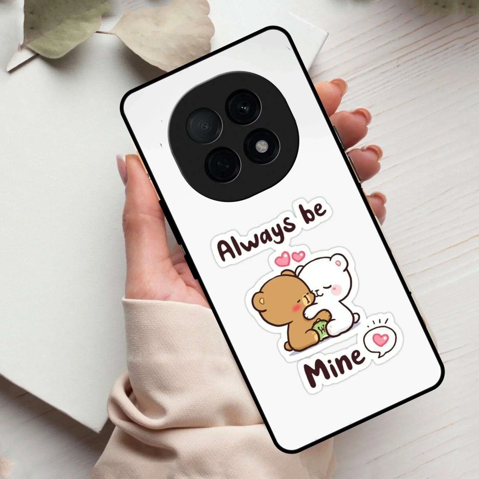 Cute Cuddle Bears Glass Case Cover For Oppo - ShopOnCliQ