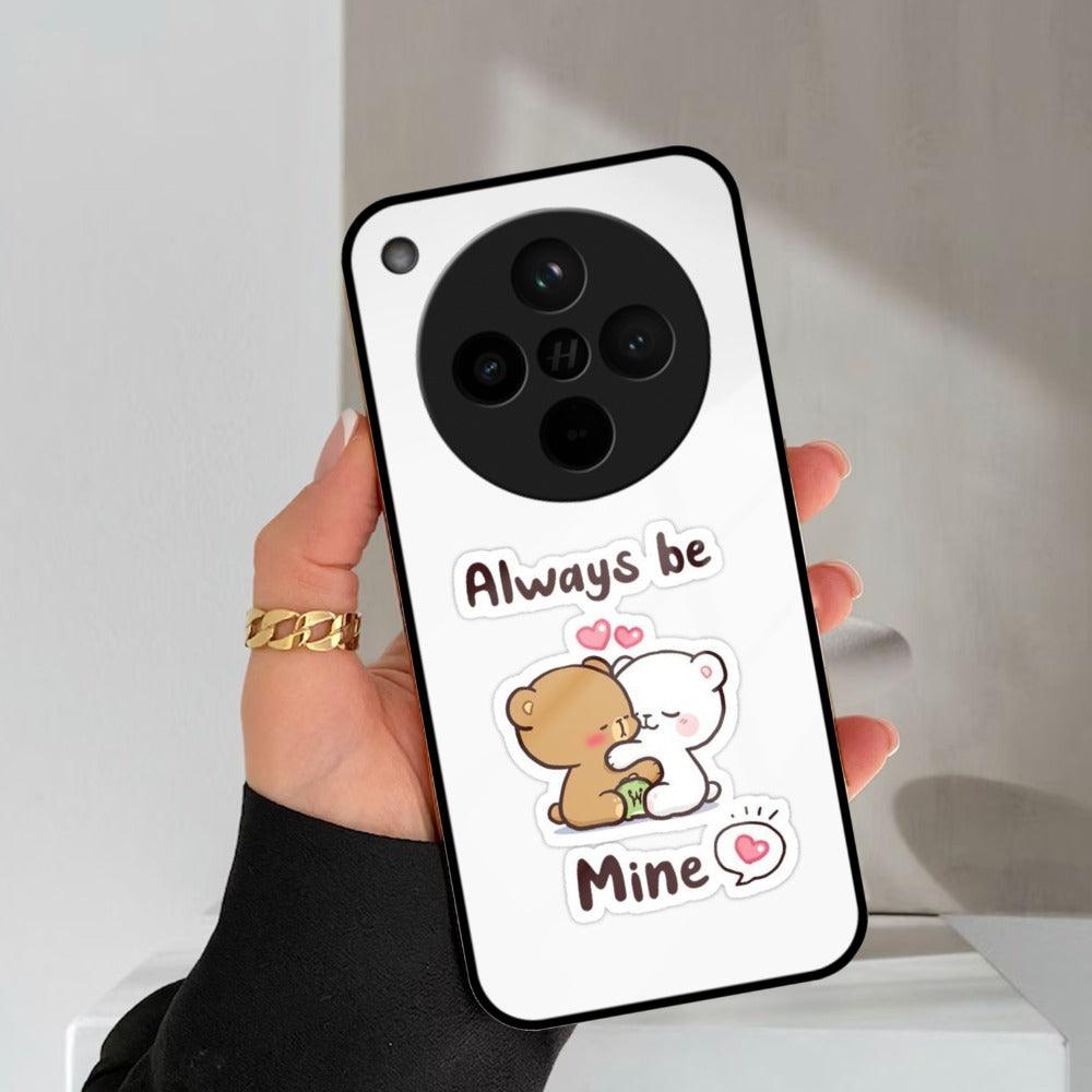 Cute Cuddle Bears Glass Case Cover For Oppo