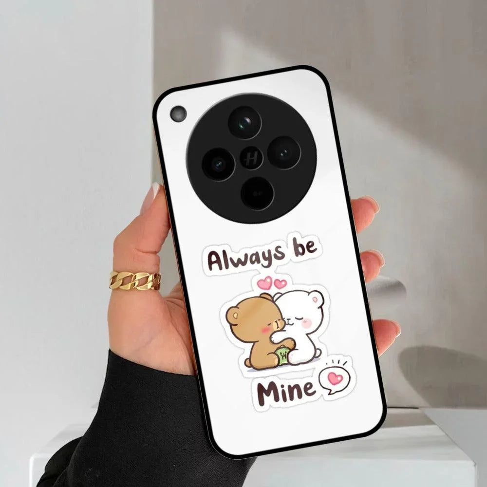 Cute Cuddle Bears Glass Case Cover For Oppo - ShopOnCliQ